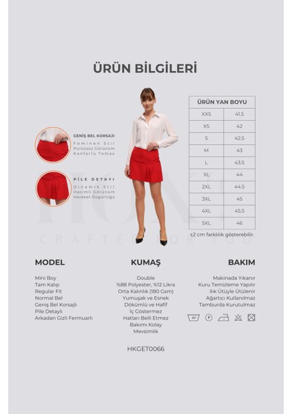 Luna | Pileli Mini Etek - Antrasit indirimleri