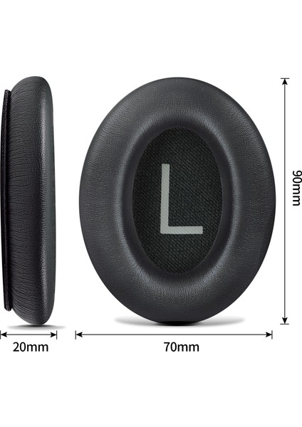 Bose QC45 1 Çift Kulaklık Sünger Kulaklık Deri Kapak Için (Yurt Dışından)