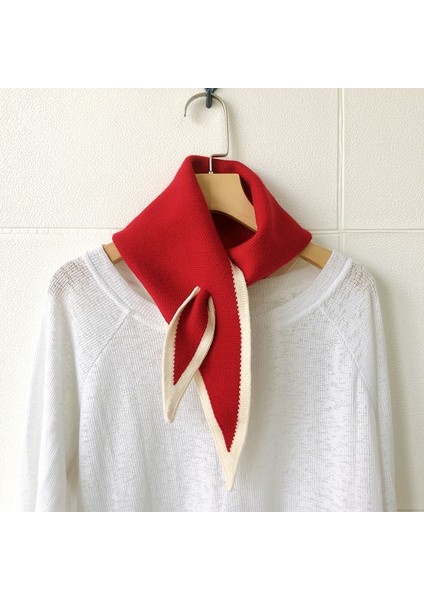 Kışlık Mini Üçgen Eşarp Sıcak Eşarp 80-100CM (Yurt Dışından)
