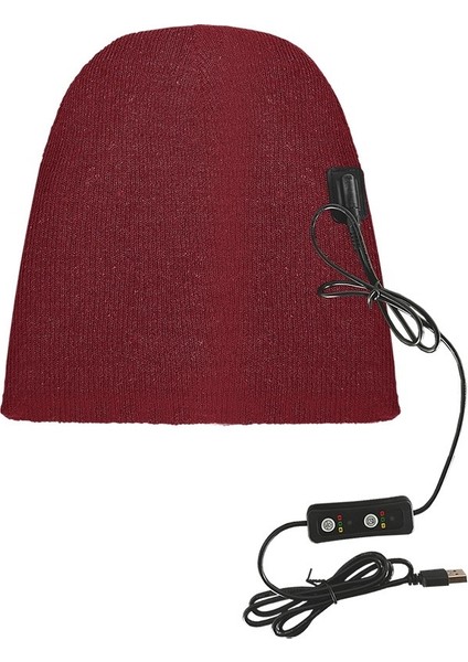 USB Ectric Isıtmalı Rüzgar Geçirmez Örme Şapka 24X24CM (Yurt Dışından)
