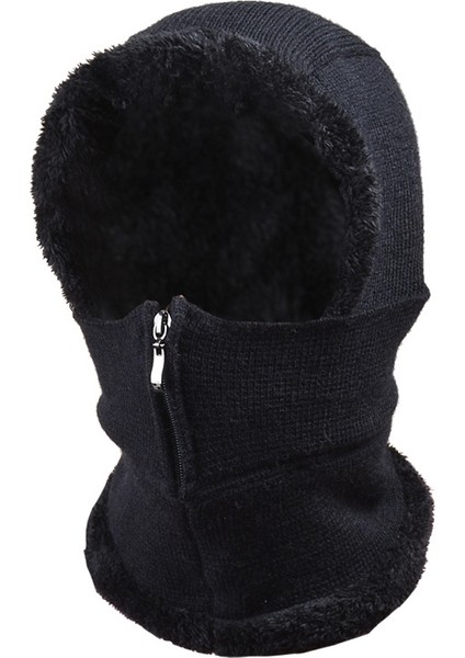 Knit Plus Vvet Tek Parça Şapka Eşarp Yüz Maskesi (Yurt Dışından)