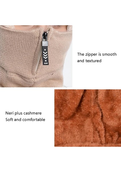 Knit Plus Vvet Tek Parça Şapka Eşarp Yüz Maskesi (Yurt Dışından)