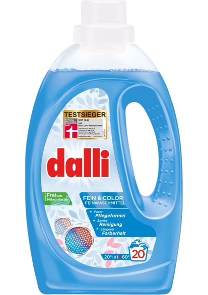 Dalli Hassas ve Renkli Çamaşırlar Için Renk Koruma Özellikli Sıvı Çamaşır Deterjanı 1,1 Lt 20 Yıkama