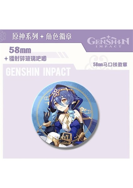 M2 Yeni Genshin Etki 58MM Broş Karikatür Anime Rozetleri Sırt Çantası Elbise Yaka Iğneler Kadın Erkek Hayranları Hatıra Hediyeler (Yurt Dışından) fiyatları