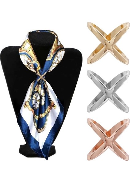 1.8 Cm-Gümüş Basit Çapraz Eşarp Klip x Şekli Metal Kadınlar Için Hollow Yay Atkılar Toka Tutucu Şallar Takı Giyim Aksesuarları (Yurt Dışından) fırsatları