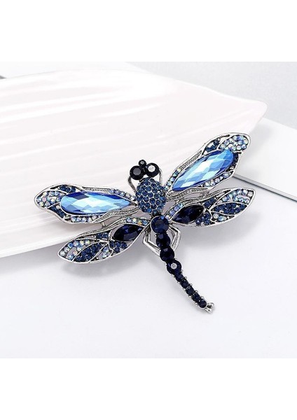 XZ0176-1 1 Parça Trendy Mavi Kristal Vintage Yusufçuk Broşlar Kadınlar Için Yüksek Dereceli Moda Böcek Broş Pins Ceket Aksesuarları Hayvan Takı (Yurt Dışından) fiyatları