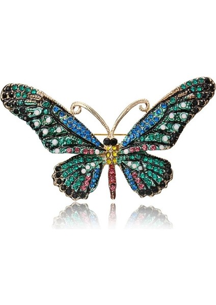 Stil 12 Narin Rhinestone Kelebek Broş Kadınlar Zarif Kristal Böcek Broş Pins Moda Düğün Parti Takı Ceket Aksesuarları (Yurt Dışından) indirimleri