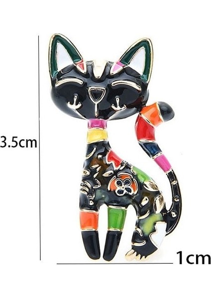 Stil 9 Yaratıcı Emaye Kedi Arı Broş Hayvan Yavru Tavşan Pin Kadınlar Için Okul Çantası Kedi Broş Takı ile Rhinestone Eşarp Toka (Yurt Dışından) modelleri