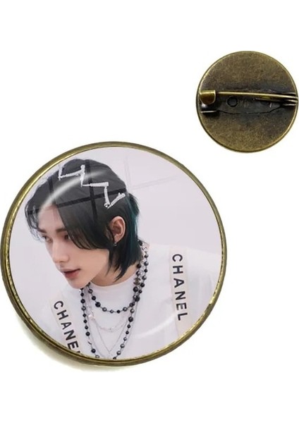 12 20MM Kpop Kaçak Çocuklar Broş Pin 20MM/25MM Cam Kubbe Cabochon Rozetleri Giysi Sırt Çantası Dekorasyon Takı Hayranları Hediye (Yurt Dışından)