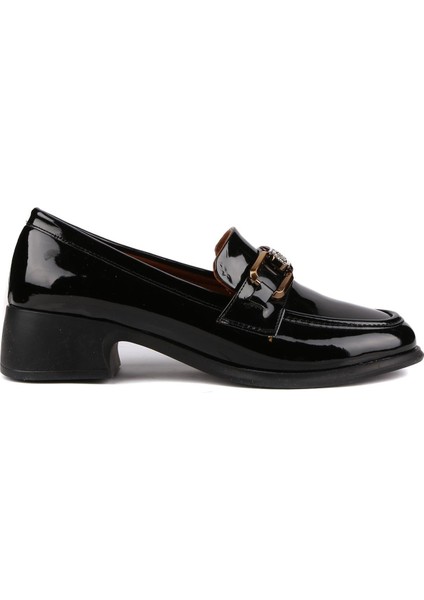 - Siyah Rugan Kadın Loafer