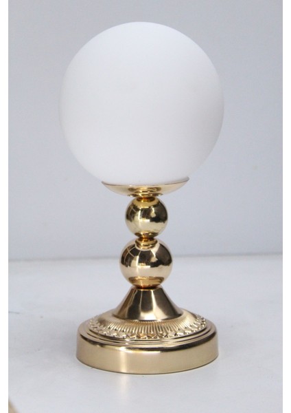 Ortanca Cam Başlıklı Masa Abajuru Gece Lambası