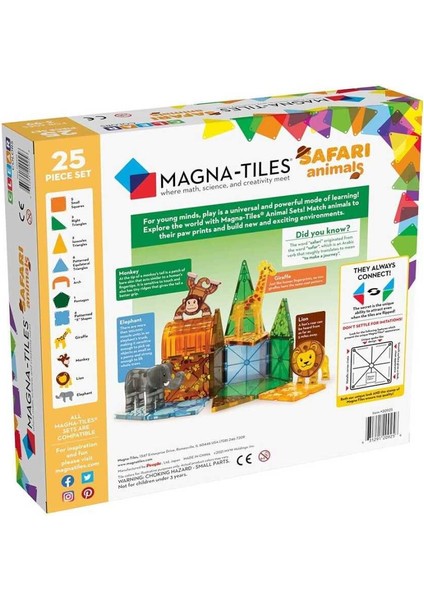 Magnatiles Safari 25 Parça 20925
