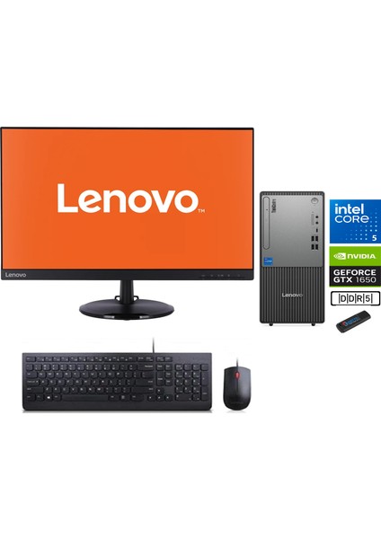 Thinkcentre Neo 50T Gen 5 Intel Core I5 13400 32GB Ddr5 256GB SSD 4GB/GTX1650 23.8mon WİN11PRO Masaüstü Blgisayar NEO12UB000ETRTXYW11+ZETTAUSBBELLEK