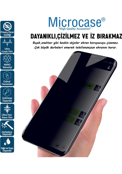 Honor Magic 7 Pro ile Uyumlu Privacy Gizlilik Filtreli Hayalet Nano Ekran Koruyucu - EKM110