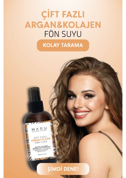 Argan & Collagen Bağ Onarıcı Isı Koruyucu Kolay Tarama Saç Bakım Spreyi 250 ml