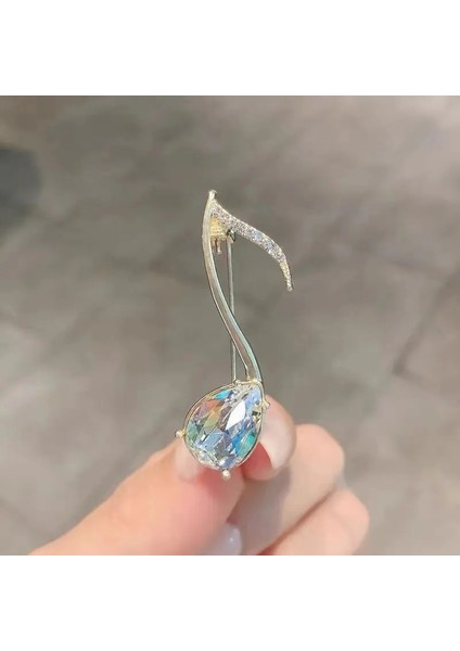 Stil 9 Basit Nota Şekli Kadınlar Için Broşlar Lüks Kristal Broş Pin Moda Konser Takı Müzisyen Yaka Iğnesi Yeni Hediyeler (Yurt Dışından) fiyatları
