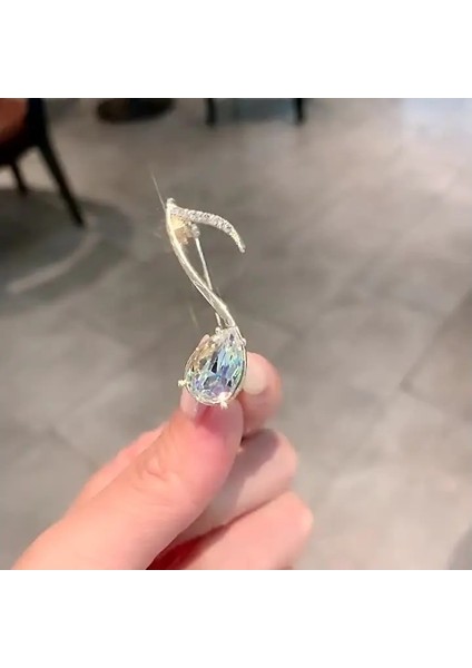 Stil 9 Basit Nota Şekli Kadınlar Için Broşlar Lüks Kristal Broş Pin Moda Konser Takı Müzisyen Yaka Iğnesi Yeni Hediyeler (Yurt Dışından) fırsatları