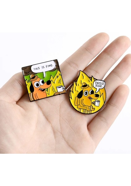 Set Bu Güzel Emaye Pimleri Özel Karikatür Köpek Broş Yaka Pin Gömlek Çanta Komik Hayvan Rozeti Takı Hediye Hayranları Arkadaşlar (Yurt Dışından) fırsatları