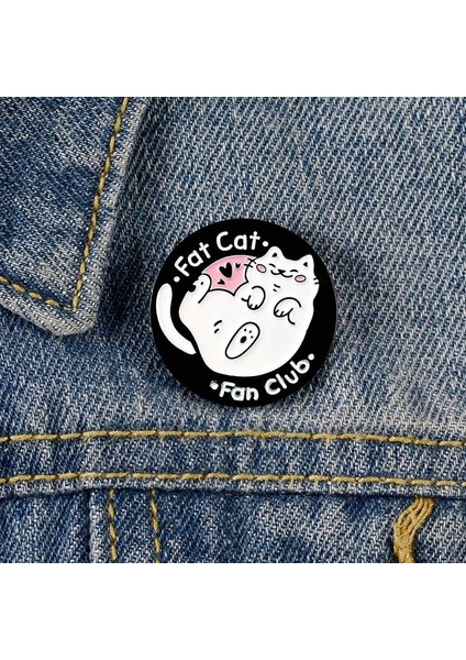 XZ4388 Karikatür Kedi Paw Pin Yavru Kahve Yıldız Kedi Alfabe Yuvarlak Sırt Çantası Giyim Aksesuarları Alaşım Emaye Yaka Iğnesi Broş Rozeti (Yurt Dışından) indirimleri