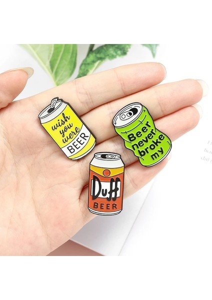 Style1 Bira Kutusu Emaye Pin Özel Duff Bira Broş Çanta Elbise Yaka Pin Keşke Olsaydın Bira Rozeti Tv Takı Hayranları Için Hediye Arkadaşlar (Yurt Dışından) indirimleri
