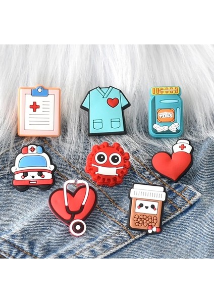 Pin-Xh-41-23 Sevimli Tıbbi Hemşire Pvc Pin Hap Diş Emaye Pin Rozeti Moda Düğme Sırt Çantası Pin Fit Doktor Kızlar Arkadaşlar Için (Yurt Dışından) indirimleri