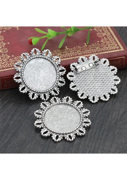 A3-46 Yeni Moda 5 Adet 25MM Iç Boyut Antik Gümüş Kaplama ve Antik Bronz ve Antik Altın Renk Broş Kabaşon Taban Ayarı (Yurt Dışından) fırsatları
