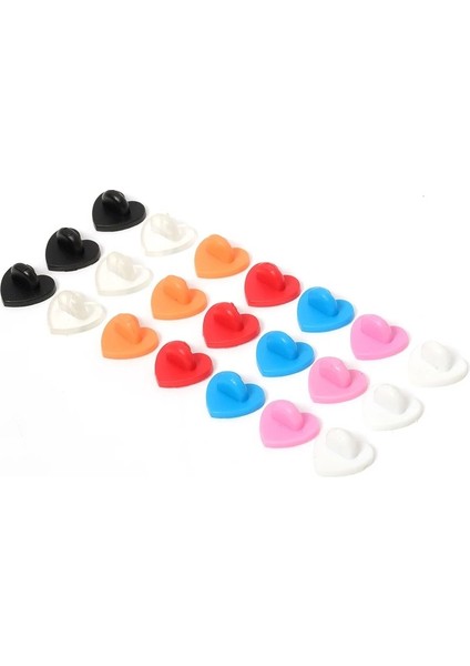 15MM Gümüş Tepsi 50 Adet Kauçuk/metal Pin Arkaları Kalp Broş Toka Düğme Klipsler Kadınlar Için Diy Yaka Toka Aksesuarları Takı Yapımı Bulguları (Yurt Dışından) indirimleri