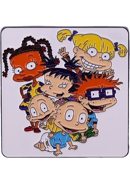 12 Yaramaz Çocuk Rugrat Macera Oyunları Pimleri Metal Broş Rozeti Moda Takı Elbise Şapka Sırt Çantası Aksesuarı Hediyeler (Yurt Dışından) modelleri