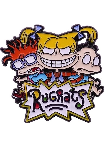 12 Yaramaz Çocuk Rugrat Macera Oyunları Pimleri Metal Broş Rozeti Moda Takı Elbise Şapka Sırt Çantası Aksesuarı Hediyeler (Yurt Dışından) fırsatları