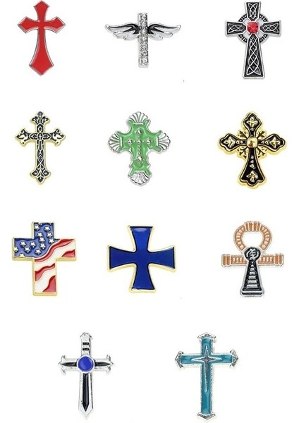 MP394-2 Metal Çapraz Serisi Rozet Pin Hıristiyan Katolik Özelleştirilmiş Çinko Alaşım Rozeti El Sanatları Damlayan Kilise Broş Rozeti (Yurt Dışından) fiyatları
