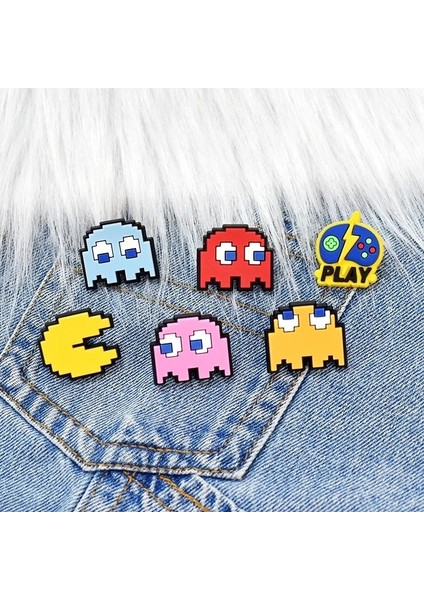 PIN-XH-131-05 1 Adet Retro Arcade Oyunu Emaye Pimleri Koleksiyonları Karikatür Oyunu Takı Broş Denim Gömlek Yaka Rozeti Yaka Arkadaşlar Hediyeler (Yurt Dışından) fiyatları