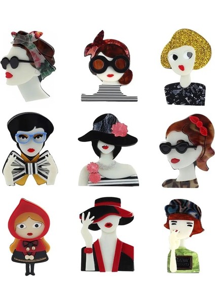 Sryle 21 Yeni Tasarım Şekil Güzel Şapka Kız Kadınlar Çocuklar Için Broşlar Broş Pins Yaka Rozeti Kumaş Moda Parti Takı Yılbaşı Hediyeleri (Yurt Dışından) fiyatları