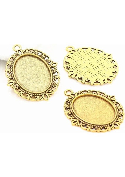 Karışık 10 Adet 18X25MM Iç Boyutu 8 Renk Vintage Stil Cameo Cabochon Taban Ayarı Kolye Kolye Bulgular (Yurt Dışından) indirimleri