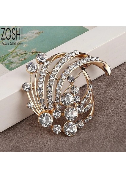 XZ073 Rhinestone Ayar Kanatları Kadınlar Için Altın Kaplama Broş Pins Erkekler Için Takım Elbise Ceket Dekor Pimleri Yılbaşı Hediyeleri Yeni Yıl (Yurt Dışından) fırsatları