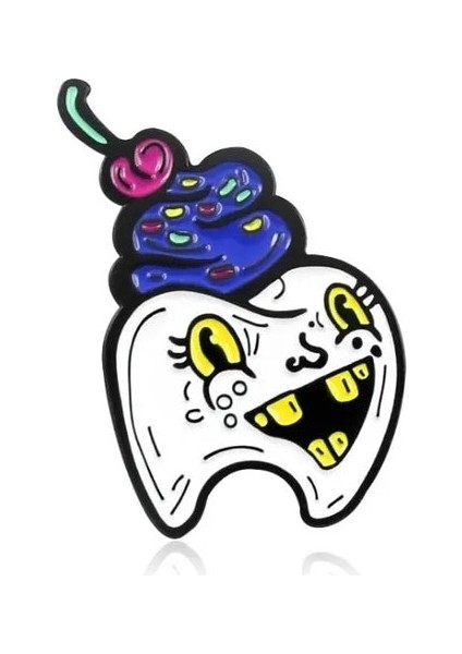 Stil-8 Karikatür Diş Emaye Broş Tıbbi Organ Ifadeleri Alaşım Rozet Denim Gömlek Çanta Pin Takı Aksesuarları Arkadaşlar Için Hediyeler (Yurt Dışından)