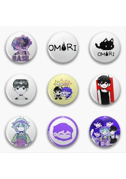 64859 58MM(2.3IN) Omori Rozeti Pines Sevimli Özelleştirilmiş Manga Sevimli Giysiler Özel Anime Pin Rozeti Yaka Anime Hediyeler (Yurt Dışından) modelleri