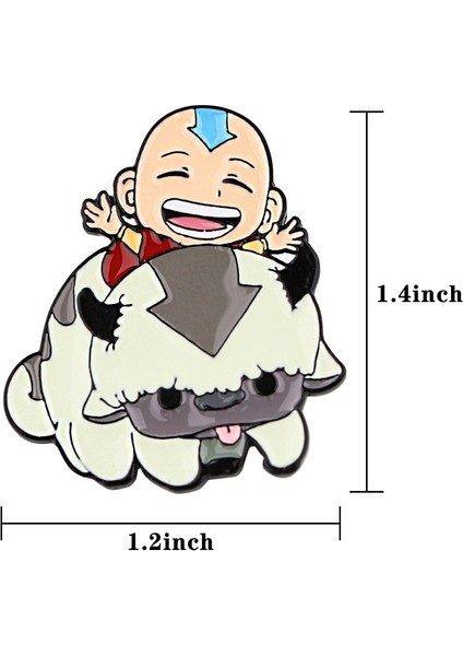 Stil 3 1 Karikatür Anime Avatar Appa Emaye Pin Sevimli Anime Rozetleri Broş Giysi Sırt Çantası Şapka Moda Takı Aksesuarları Çocuklar Hediyeler (Yurt Dışından) fırsatları