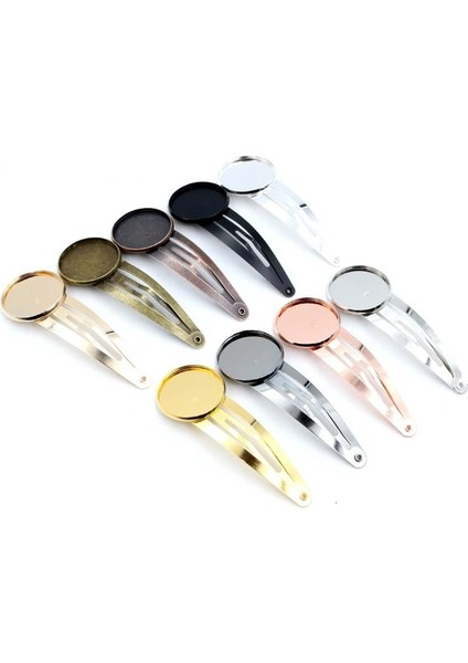 Gül Altın 12MM 12MM 20MM 10 Adet Yüksek Kalite Klasik 8 Renk Kaplama Bakır Malzeme Firkete Saç Klipleri Firkete Tabanı Ayarı Cabochon Cameo Tabanı (Yurt Dışından) fiyatları