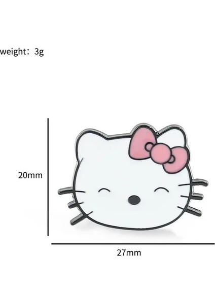 Gösterildiği Gibi Sanrio Karikatür Broş Anime Aksiyon Figürleri Hello Kitty Kuromi Melodi Büyük Kafa Broş Emaye Takı Pimleri Çocuk Doğum Günü Hediyeleri (Yurt Dışından)