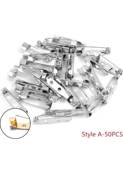 Stil A K Beyaz 35MM 30-50 Adet 20 25 30MM Metal Emniyet Pimleri Broş Taban Bulguları Broş Klip Pimleri Takı Yapımı Için Boş Taban Giyim Aksesuarları (Yurt Dışından)