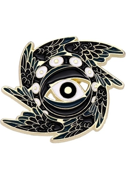 Stil 8 Yaratıcı Horus'un Gözü Melek Kanat Pin Nazar Emaye Rozeti Broş Diy Sırt Çantası Yaka Yaka Pin Parti Hediye Fan Broş (Yurt Dışından)