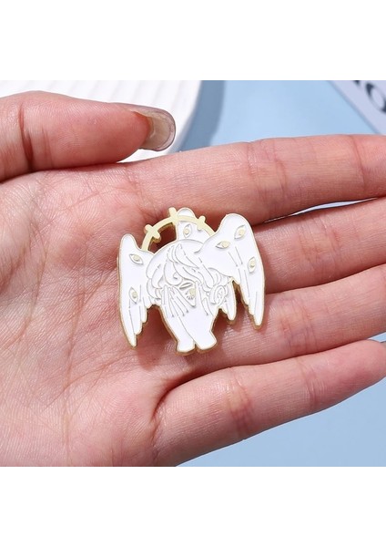 Stil 8 Yaratıcı Horus'un Gözü Melek Kanat Pin Nazar Emaye Rozeti Broş Diy Sırt Çantası Yaka Yaka Pin Parti Hediye Fan Broş (Yurt Dışından) fırsatları