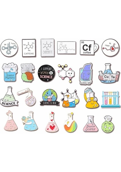 XZ4646 Ilginç Emaye Pin Kimyasal Moleküler Yapı Broş Elemanı Yaratıcı Takı Hediye Beher Test Tüpü Broş Rozet Yaka (Yurt Dışından) fiyatları