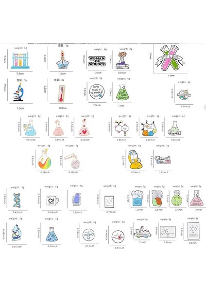 XZ4646 Ilginç Emaye Pin Kimyasal Moleküler Yapı Broş Elemanı Yaratıcı Takı Hediye Beher Test Tüpü Broş Rozet Yaka (Yurt Dışından) modelleri