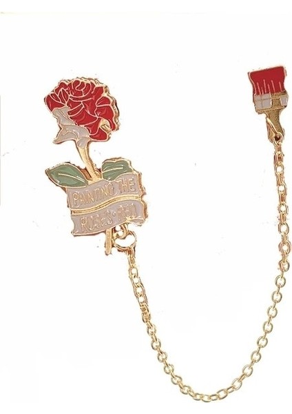 XZ1240 Metal Zincir Broş Gezegen Köpek Astronot Yunus Kase Uçak Çiçek Kitap Kız Metal Emaye Broş Elbise Sırt Çantası Kovboy Rozeti (Yurt Dışından)