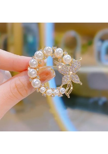 05 Kedi Gözü Taş Bitki Buketi Taklidi Broşlar Kadın Kıyafetleri Için Rozetleri Takım Elbise Elbise Moda Gösterisi Lüks Aksesuarlar (Yurt Dışından)