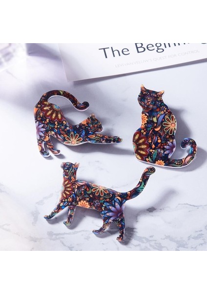 Stil 2 1 Adet Miyav Kedi Harajuku Sevimli Karikatür Hayvan Kedi Akrilik Broş Elbise Rozeti Çocuk Sırt Çantası Broşlar Iğneler Kadınlar Takı Aksesuarları (Yurt Dışından) fiyatları