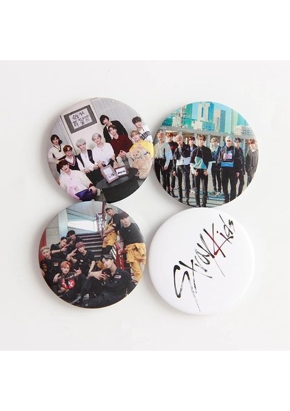 Stil 4 5 cm 1 Adet Kpop Straykids Yeni Albüm Go Sheng Pimleri Rozeti Kırmızı Albüm Pin Broş Giysi Aksesuarları Şapka Sırt Çantası Dekorasyon (Yurt Dışından) fırsatları