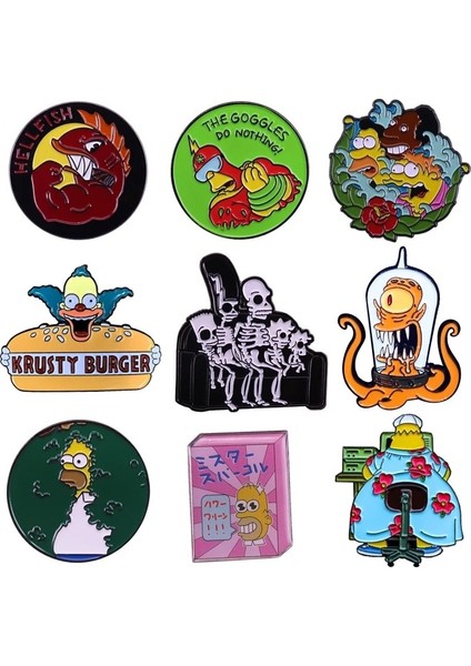 Stil 6 1 Sevimli Karikatür Yaka Iğneler Sırt Çantaları Için Emaye Pin Pines Metal Rozetleri Broşlar Kadınlar Için Anime Moda Takı Aksesuarları Hediyeler (Yurt Dışından) fırsatları