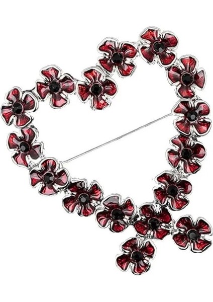 Stil 8 Eanmel Kırmızı Haşhaş Kadınlar Için Broşlar Ingiltere "unutmayalım" Pin Anma Çiçek Apoletler Takı Hediyeler Anma Günü Için (Yurt Dışından) fırsatları